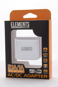 Elements Dual USB Smartphone Wall Super Fast Charger