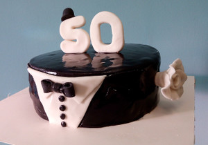 50th Mark Cake - 2.5lbs 