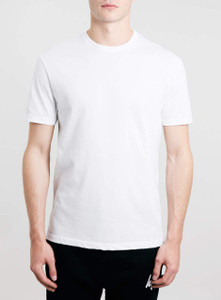 White Basic T Shirt by Tee-Tall