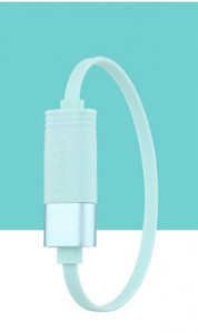 Usams U-Loop Bracelet USB Cable (L=20cm) - Cyan