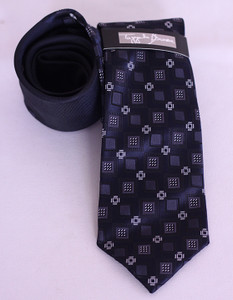 Tayyab Bombal Men's Black/Grey Necktie