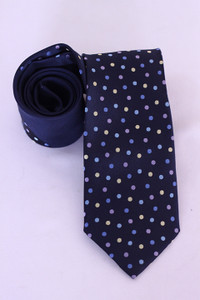 Tayyab Bombal Men's Blue Polka Dots Necktie