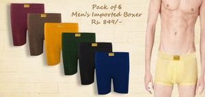 Pack of 6 Boxers by Zeej