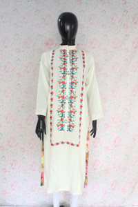 Offwhite Silk Lawn Shirt By Marjan