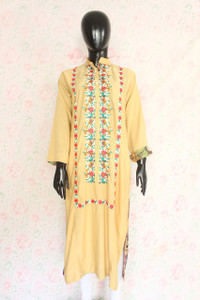 Beige Silk Lawn Shirt By Marjan