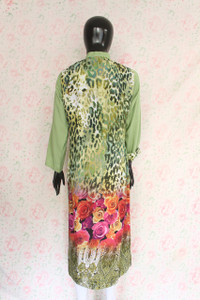 Lime-Green Silk Lawn Shirt By Marjan