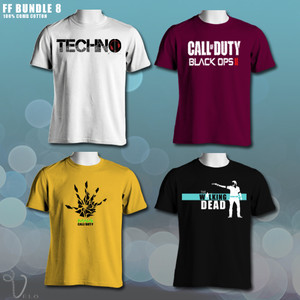 Bundle of 4 Printed T-Shirts FF8 by Velo