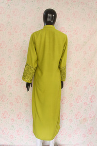 Green Silk Lawn Shirt2 By Marjan