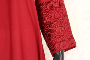 Maroon Silk Lawn Shirt 2 By Marjan