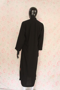 Black Silk Lawn Shirt 2 By Marjan