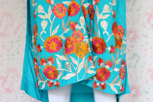 Blue Silk Lawn Shirt 2 By Marjan