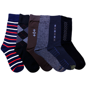 Pack of 6 Pairs Imported Formal Socks  by Zeej