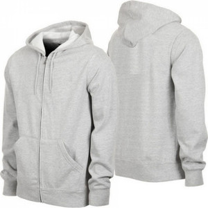 Heather Grey Premium Fleece Zip Hoodie by Tee Tall