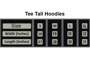 Black Premium Fleece Zip Hoodie by Tee Tall