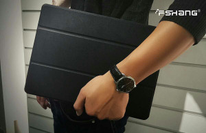 fshang Mooke Stand Case for iPad Pro Case - Beige