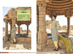 Irma Embroidered Chiffon and Lawn Design 349-A