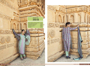 Irma Embroidered Chiffon and Lawn Design 350-B