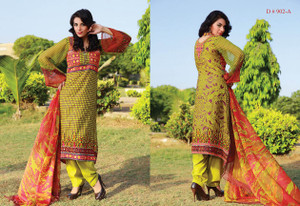 Artline Semi-Stitched Embroidered Design 902-A