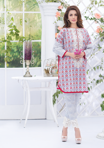 Al Karam LAWN 2 PIECE - EMBROIDERED SS-160-Grey