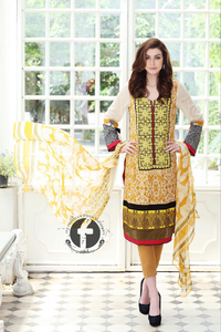 Firdous Embroidered Chiffon Vol 1 Design ECC-07