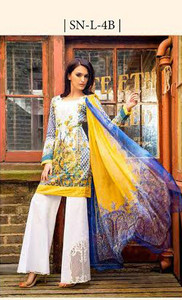 Sobia Nazir Premium Lawn Design SN-L-4B