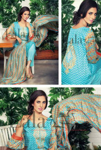 Lala Classic Embroidered Lawn 2016 Vol 2 Design LAE-006A