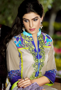 Firdous Premiere Embroidered Chiffon Dupatta Collection Design 1A