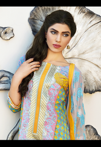 Firdous Premiere Embroidered Chiffon Dupatta Collection Design 3A