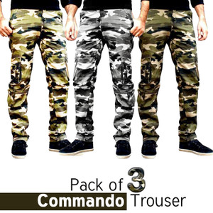 Pack of 3 Commando Pants by Tee Tall