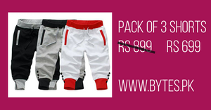 Pack of 3 Bermuda Shorts