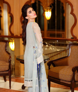 Noor by Saadia Asad Chiffon 2016 Ice Crystal