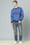 Los Angeles Melange Sweatshirt by Fifth Avenue - Blue