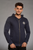 Fifth Avenue Quilted Fleece Navigator Hoodie - Navy Blue