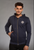 Fifth Avenue Quilted Fleece Navigator Hoodie - Navy Blue