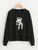 Fifth Avenue Astronaut Space Printed Sweatshirt - Black