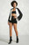 Fifth Avenue Women's Kimono Active Track Jacket - Black and White