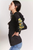 Fifth Avenue Kaza Floral Print Hoodie - Black