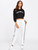 Fifth Avenue Women's MONE Striped Active Jogger Pants - White