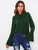 Fifth Avenue Women's JEVA Bow Tie Neck Top - Green