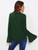 Fifth Avenue Women's JEVA Bow Tie Neck Top - Green