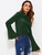 Fifth Avenue Women's JEVA Bow Tie Neck Top - Green