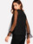Fifth Avenue Women's ZOPP Mesh Beaded Tunic Top - Black