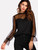 Fifth Avenue Women's ZOPP Mesh Beaded Tunic Top - Black