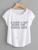 Fifth Avenue Women's Dolman Sass A Day Basic Away Printed T-Shirt - White