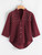 Fifth Avenue NENZ Chambray Pearl Beaded Top - Maroon