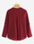 Fifth Avenue Women's JINZ V-Neck Placket - Maroon