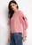 Fifth Avenue Women's ZEGG Sleeve Knot Gingham Top - Red and White