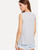 Fifth Avenue Women's  RTTT Front Flounce Sleeveless T-Shirt - Grey