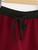 Fifth Avenue Women's NEVR Contrast Binding Cami Top Shorts Set - Maroon