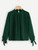Fifth Avenue Women's JANZ Front Slit Pleated Top - Green